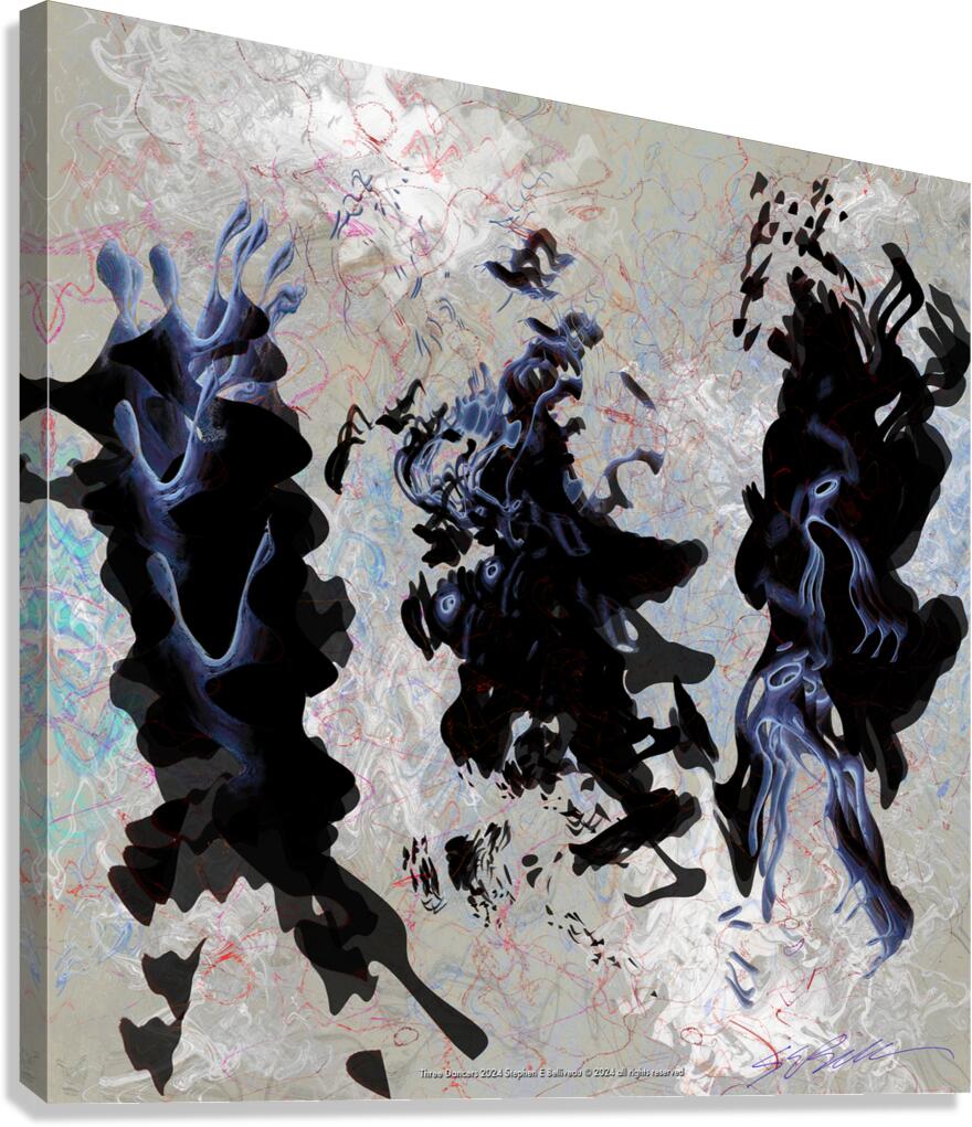 THREE DANCERS  Canvas Print