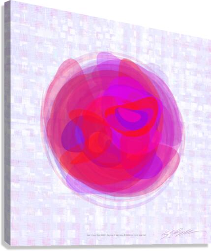 Red Violet Star  Canvas Print