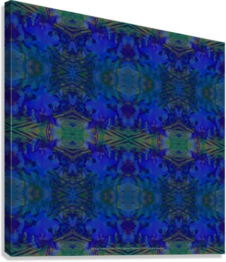BIG BLUE TREMBLING PATTERN  Canvas Print