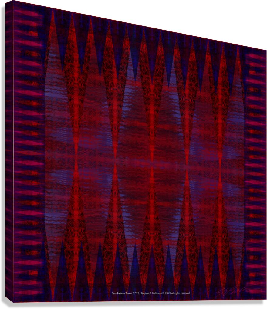 TEST PATTERN THREE  Canvas Print