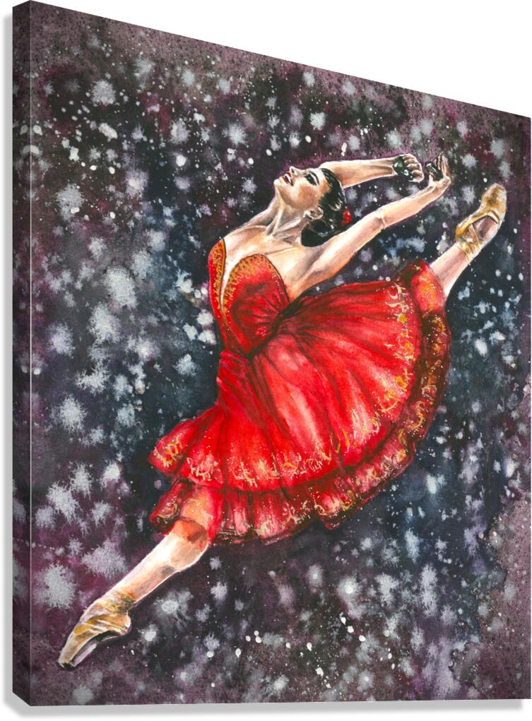 Red Dancer Canvas Print
