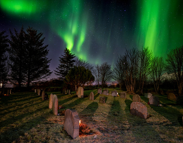 Northern Lights near Leknes 4  Print