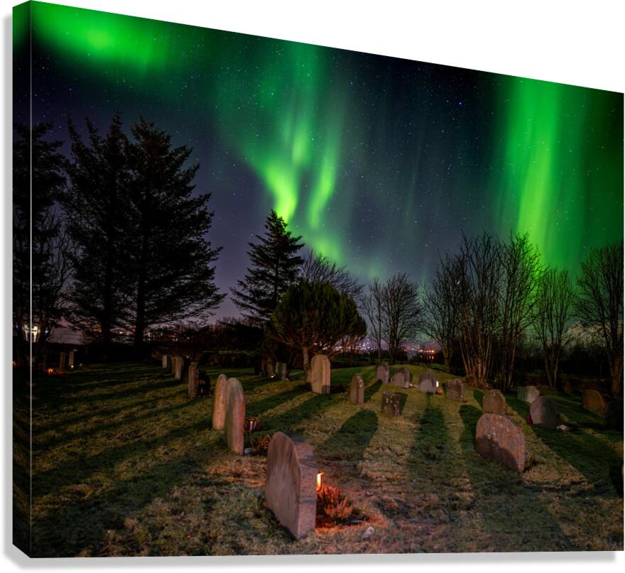 Northern Lights near Leknes 4  Canvas Print