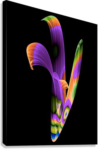 Digital Flower Canvas Print
