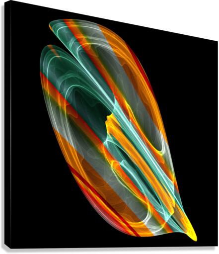 Glowing Leaf Canvas Print
