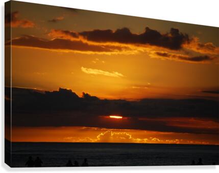 Sunset Waikiki  Canvas Print