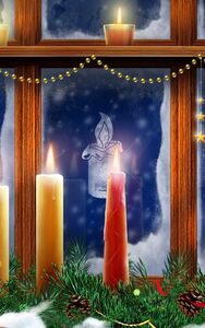 Christmas lighting candles