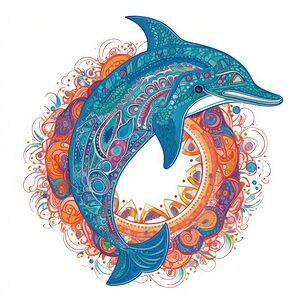 art marine dolphin sea mammal