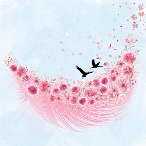 birds love wedding feathers