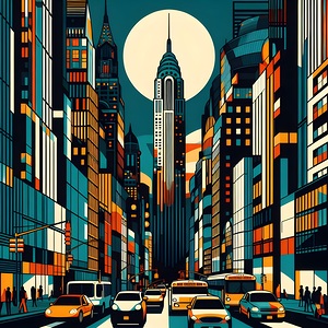 buildings skyline city usa architecture nyc manha