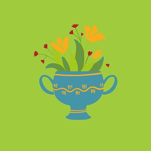 flowers pot vase plant bloom