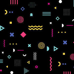 geometric art colorful shapes