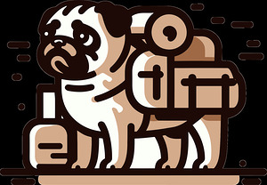 pug travel vacation holiday
