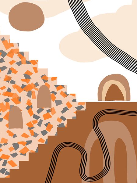 art print minimalist boho style Print