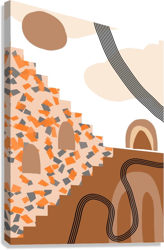 art print minimalist boho style Canvas Print