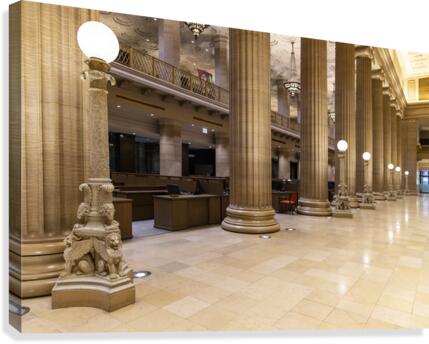 Bank Columns Canvas Print