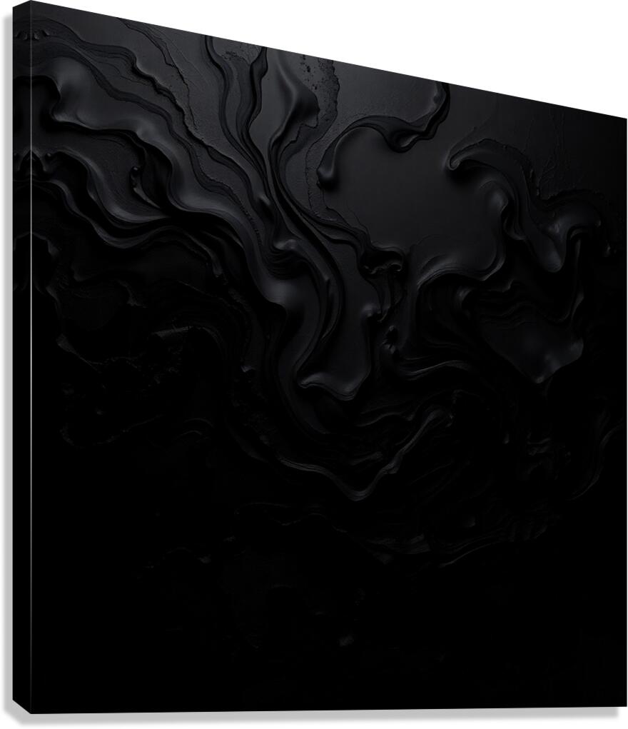 Abstract Black Art Canvas Print