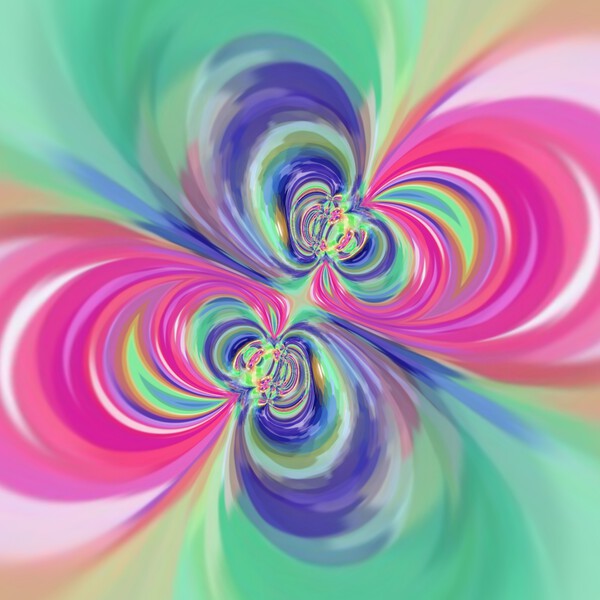 Pastel Cyclone-Effect Abstract Design ~ 10.10.22.4 by Charmingly Abstract