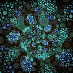 Penta-Spiral Abstract Mosaic Galactic-Effect ~ 10.10.22.6