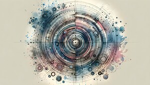 Concentric Watercolor 28