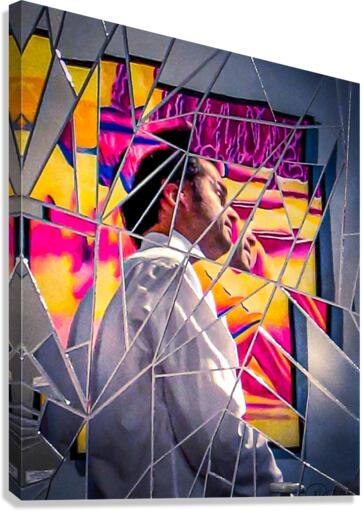 Cracked Actor Canvas Print