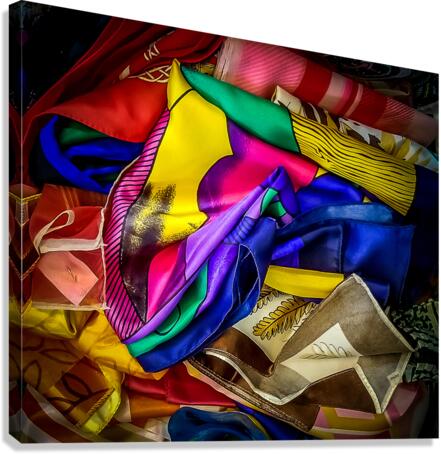 Silk Colours Canvas Print
