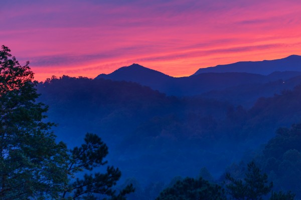Dawn Mountaintop Print