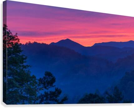 Dawn Mountaintop Canvas Print