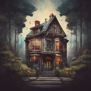 A house in the middle of the trees