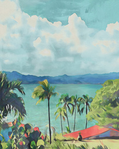 TROPICAL SEASHORE LANDSCAPE