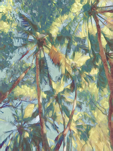 WATERCOLOR COCONUT TREES