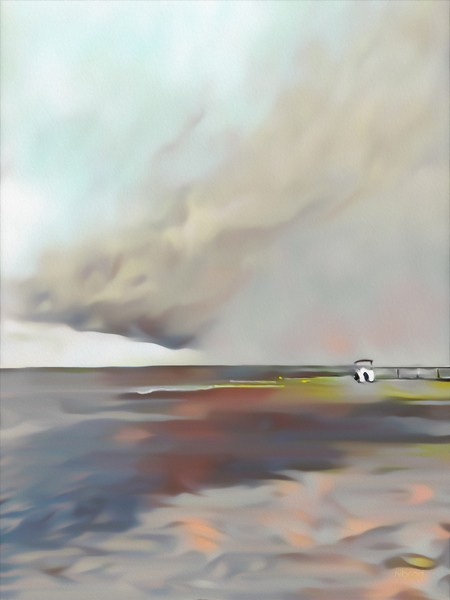  Storm at sea Print