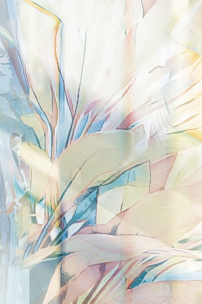 TRIPTYCH LIGHT LEAF B by Sibcod