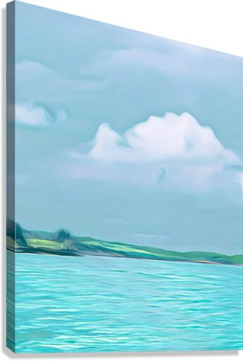 TROPICAL TURQUOISE SEA  Canvas Print