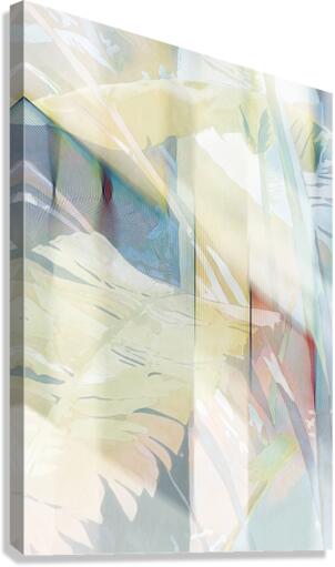 TRIPTYCH LIGHT LEAF A Canvas Print