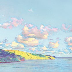 Yellow Island at sunset