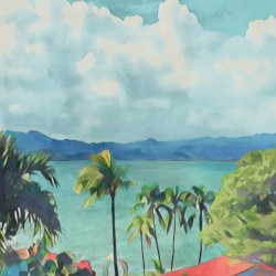 TROPICAL SEASHORE LANDSCAPE