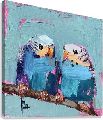 Birds Oil Paintings Canvas Print