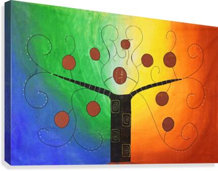 Tree in light Canvas Print