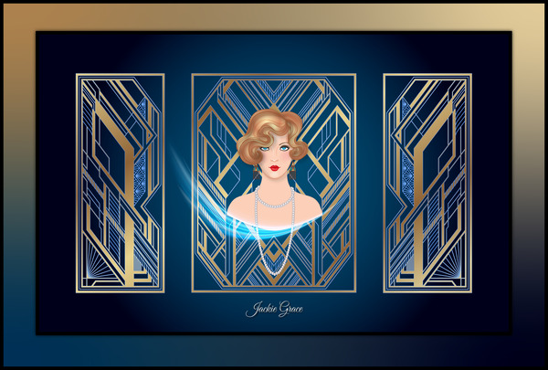Miss Deco 1920 by Jackie Grace