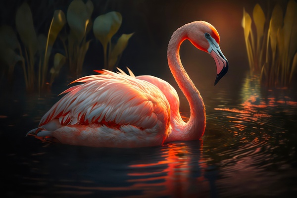 Flamingo Dreams Print