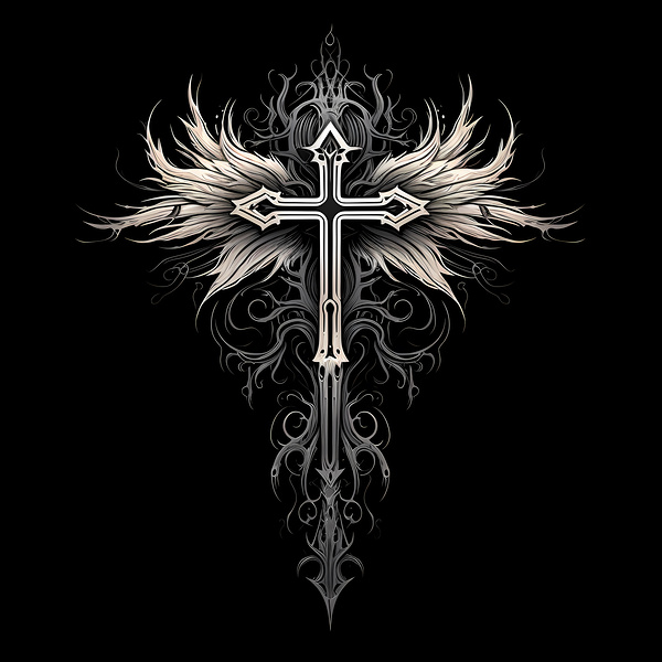 Spiritual Cross 02  by Jackie Grace