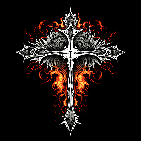 Spiritual Cross 03  by Jackie Grace
