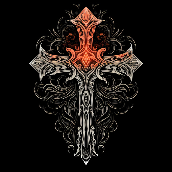 Spiritual Cross 07  by Jackie Grace