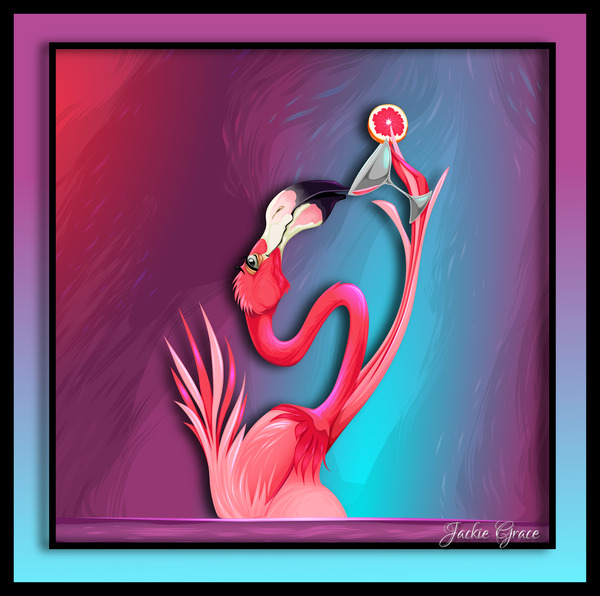 Flamingo Fun by Jackie Grace
