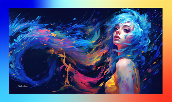 Young Lady Blue 1 by Jackie Grace