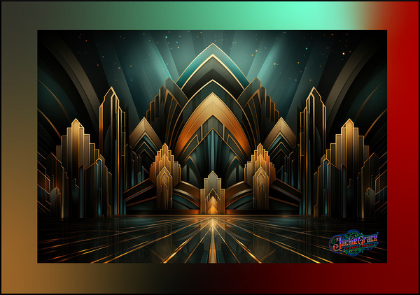 Emerald City Art Deco  by Jackie Grace