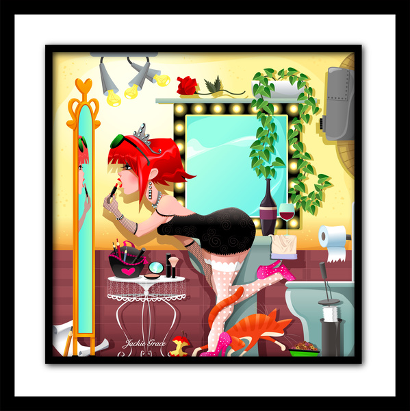 Sassy Lassies  Bathy Print