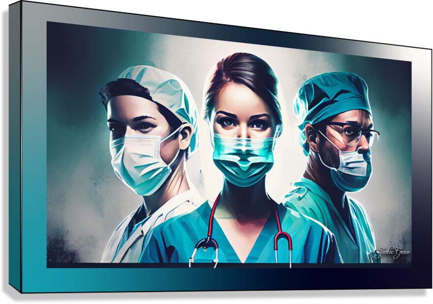 Nurses On Patrol Canvas Print