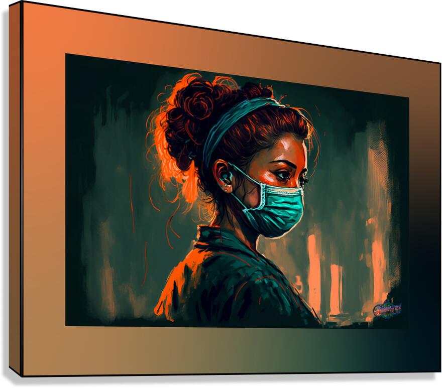 Concerned Nurse   Canvas Print